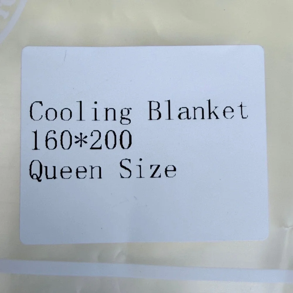 Queen Size Cooling Blanket 160x200 Pale Yellow Cotton Breathable Bedding